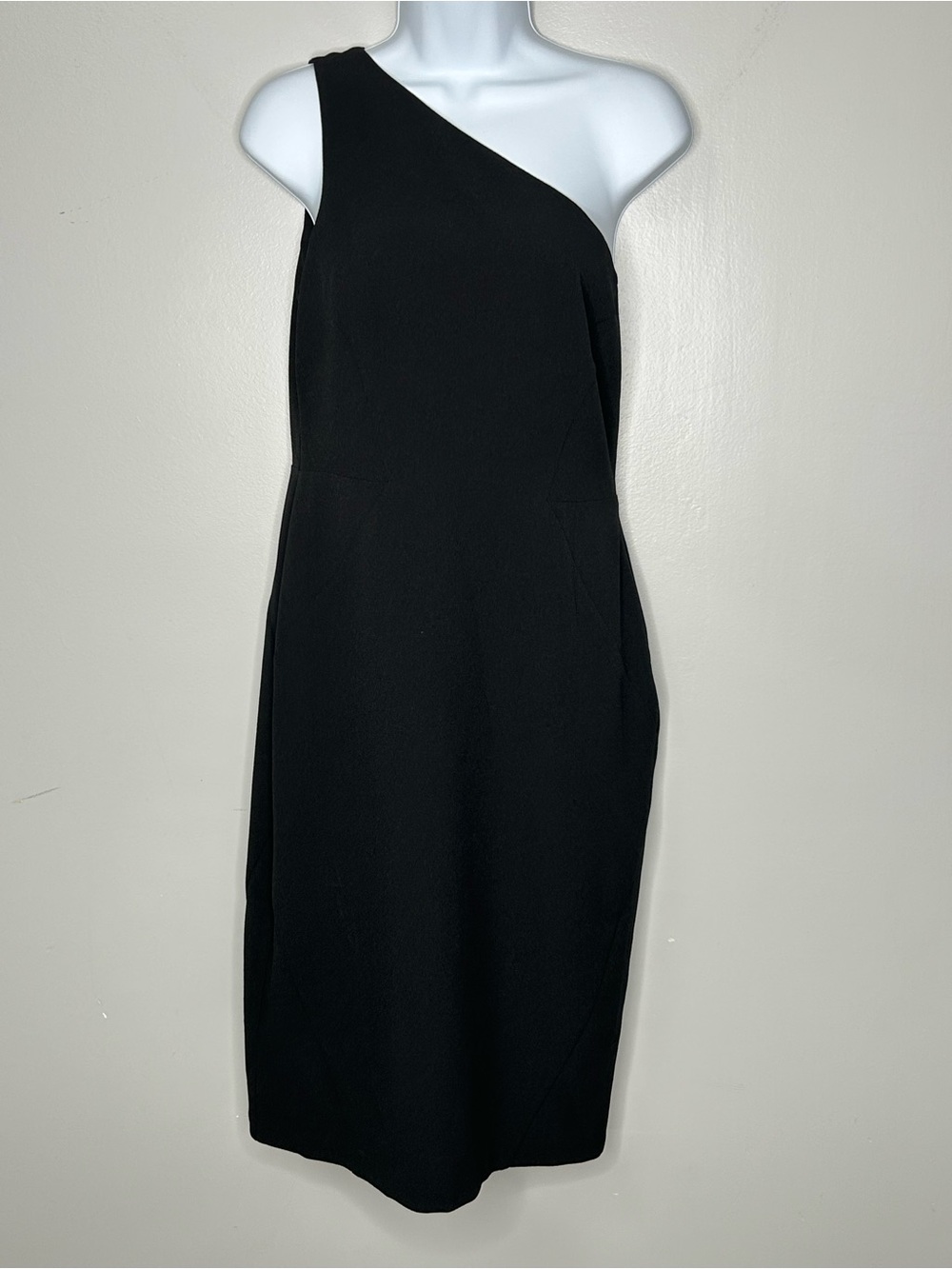 Vince Camuto One Shoulder Black Dress Size 8